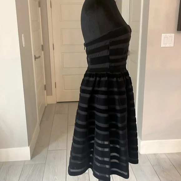 Cynthia Rowley Velvet Ribbon Mesh Strapless Dress Size 2 NWT - Picture 7 of 13